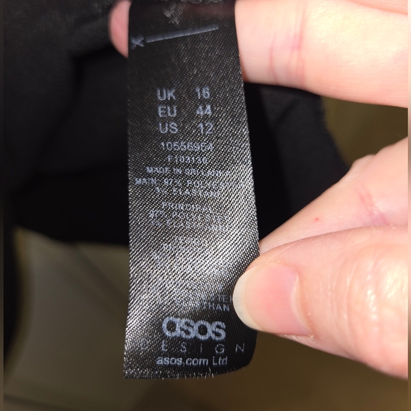 asos Design Women's sz 12 Tiered Ruffle Dress - Picture 5 of 13